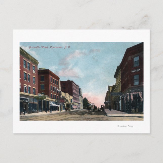 Granville Street View Vykort (Framsida)