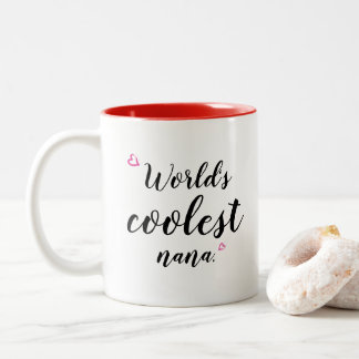 Grany mugg "World's coolaste nana" anpassar text