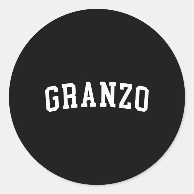 Granzo_2 Runt Klistermärke (Framsida)