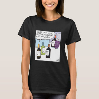 Grape and wine dating  t shirt
