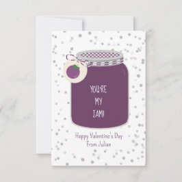 Grape du är min Sylt Photo Classroom Valentine Kort