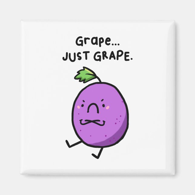Grape, endast grafisk sur grafisk pejlé magnet (Framsidan)