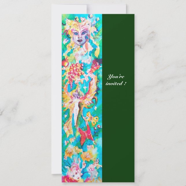 GRAPE FAIRY TALE Fantasy Inbjudningar (Framsida)