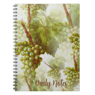 Grape Fruit Pattern Notebook Anteckningsbok