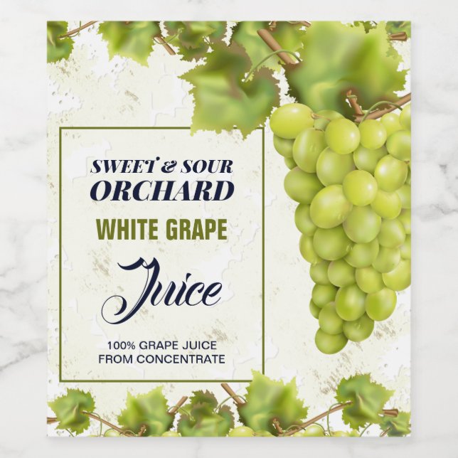 Grape Frukt Vin Etikett (Singel etikett)