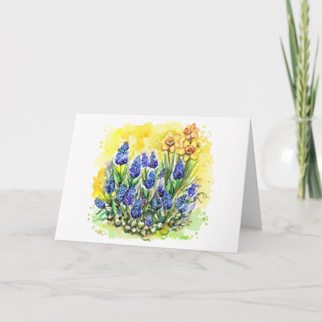 Grape Hyacinth Garden Kort (Framsida)