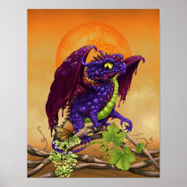 Grape Jelly Dragon 11x14 (4x6 och uppåt) Poster