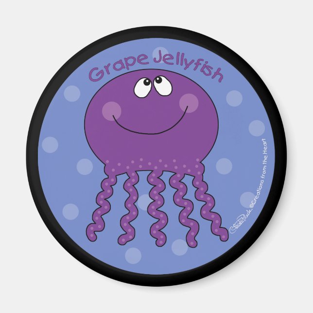 Grape Jellyfish Magnet (Framsidan)