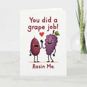 Grape Job Mors Dag Design Kort