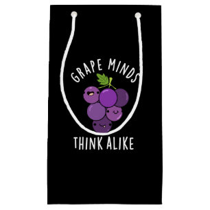 Grape Minds Tänka Alike Funny Fruit Pun Mörk BG