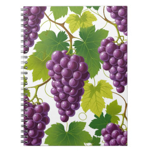 Grape Mönster Anteckningsbok