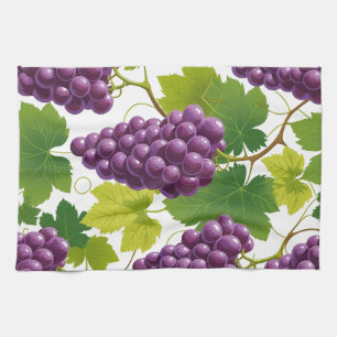 Grape Mönster Kökshandduk