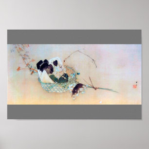 Grape och mus, Watanabe Seitei Poster