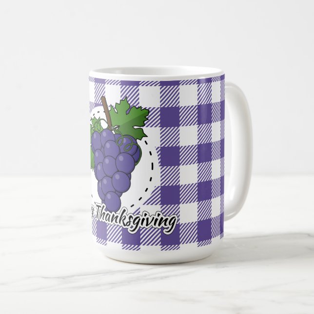 Grape on Violet Play - Happy thanksgiving Kaffemugg (Framsida höger)