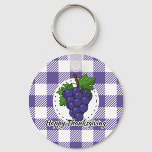 Grape on Violet Play - Happy thanksgiving Nyckelring