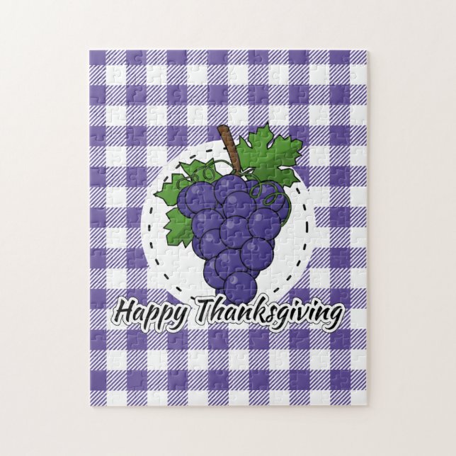 Grape on Violet Play - Happy thanksgiving Pussel (Vertikal)