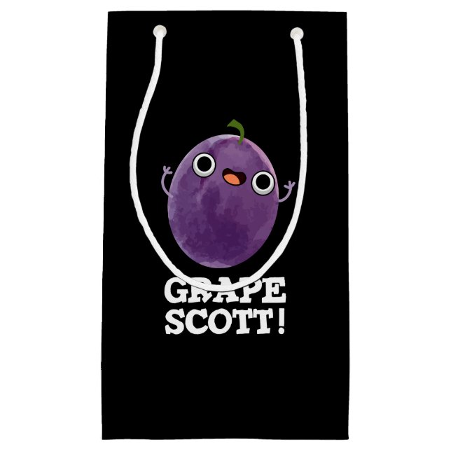 Grape Scott Funny Fruit Grape Pun Mörk BG (Framsidan)
