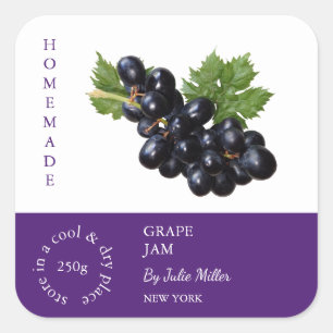 Grape Small Business-etikett Fyrkantigt Klistermärke