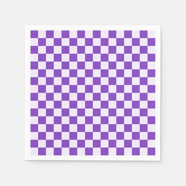 Grape soda checkerboard pattern pappersservett (Framsidan)