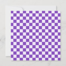 Grape soda checkerboard pattern tack kort