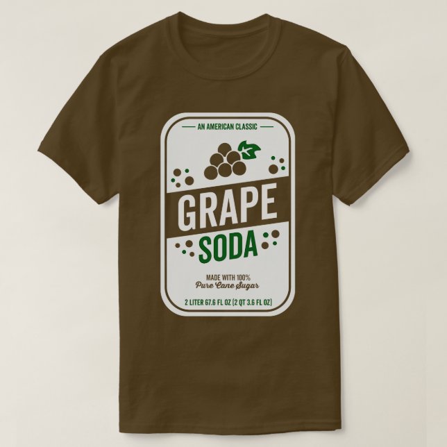 Grape Soda Halloween Group Costume T Shirt (Design framsida)