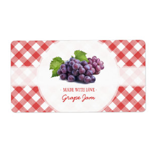 Grape Sylt Jelly-etikett Fraktsedel