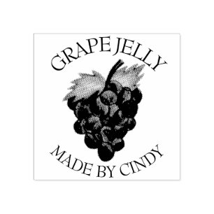 Grape Sylt Jelly Fruit Preserve Homemade konserver Stämpel
