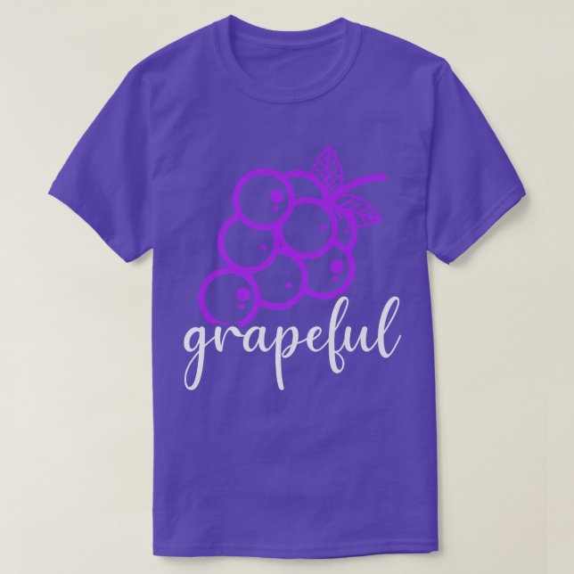 Grape Vegan Fruits Berries Vegetarian Veg T Shirt (Design framsida)