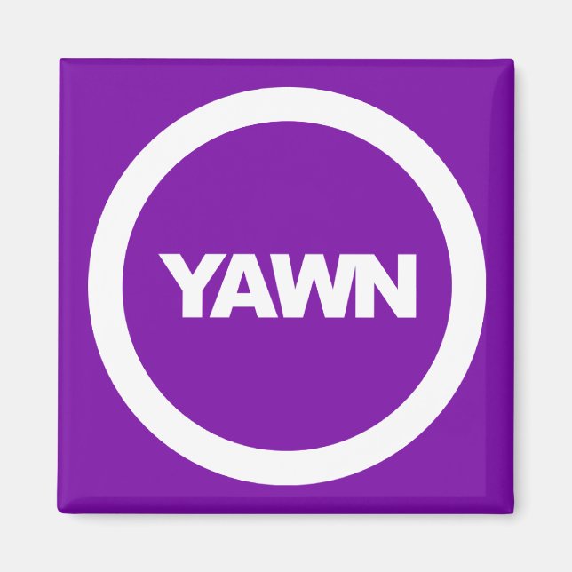 Grape Yawn Brand Dorm Fridge Magnet (Framsidan)