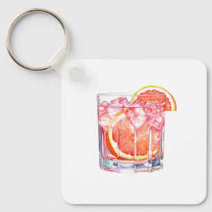 Grapefruit Citrus Cocktail Nyckelring