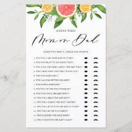 Grapefruit Gissa vem som spelar Mamma eller Pappa-