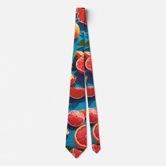 Grapefruit juicy Rainbow Anpassningsbar Mönster Slips (Framsida)