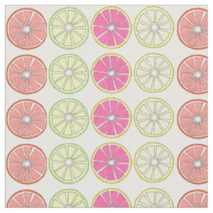 Grapefruit Lemon Lime Orange Citrus Fruit Slices Tyg