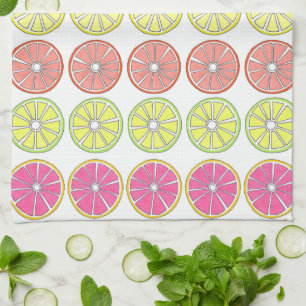Grapefruit Lemon Lime Orange Citrus Fruit Towel Kökshandduk