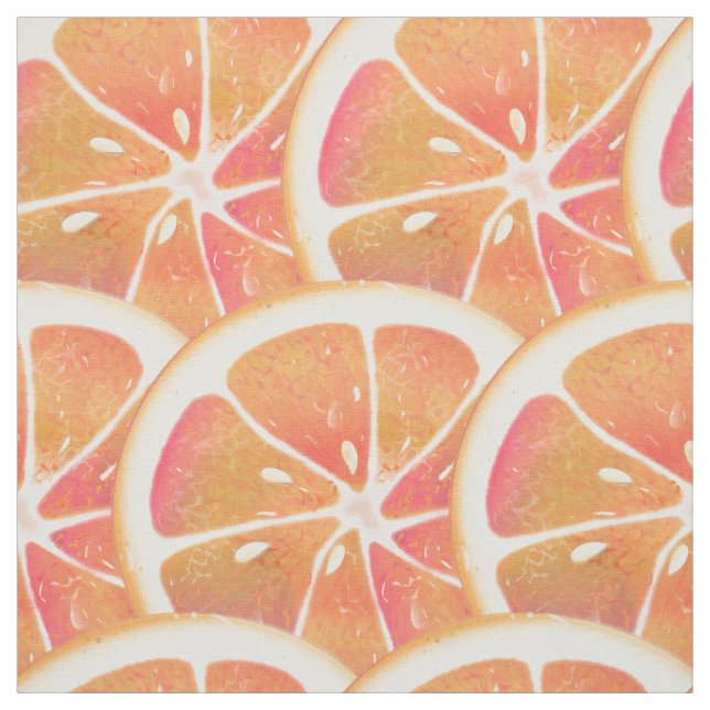 Grapefrukt Citrus Fruit Slice Tyg (Provkarta)