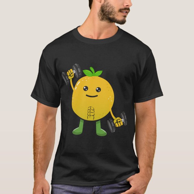 Grapefrukt, frukttygsarbeteut Bodybuilding Lif T Shirt (Framsida)