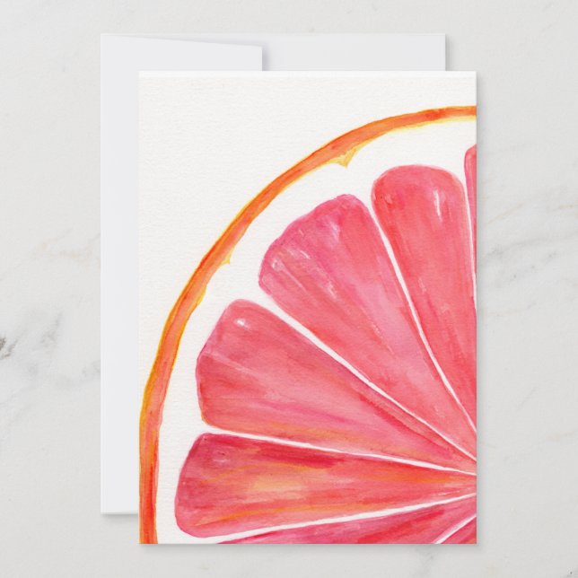 Grapefrukt Inbjudningar (Framsida)