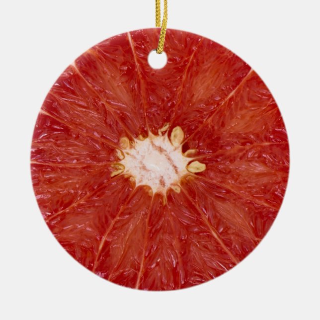 Grapefrukt Julgransprydnad Keramik (Framsidan)