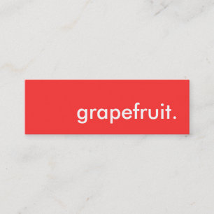 Grapefrukt. Mini Visitkort