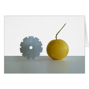 Grapefrukt och redskap hälsningskort