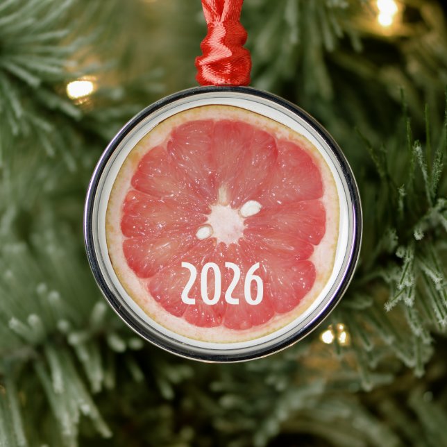 Grapefrukt skär jul prydnad julgransprydnad metall (Träd)