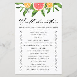 Grapefrukt skulle hon hellre Möhippa spela