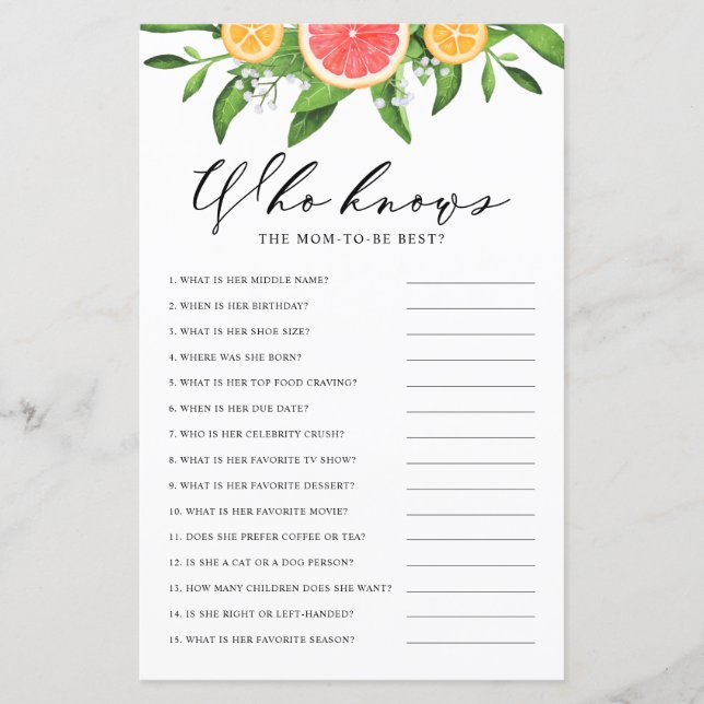 Grapefrukt som känner Mamma som det bästa spelet f (Framsida)