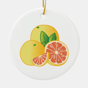 Grapefrukter Julgransprydnad Keramik