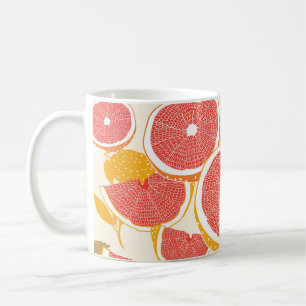 Grapefruktsegment med Löv Kaffemugg