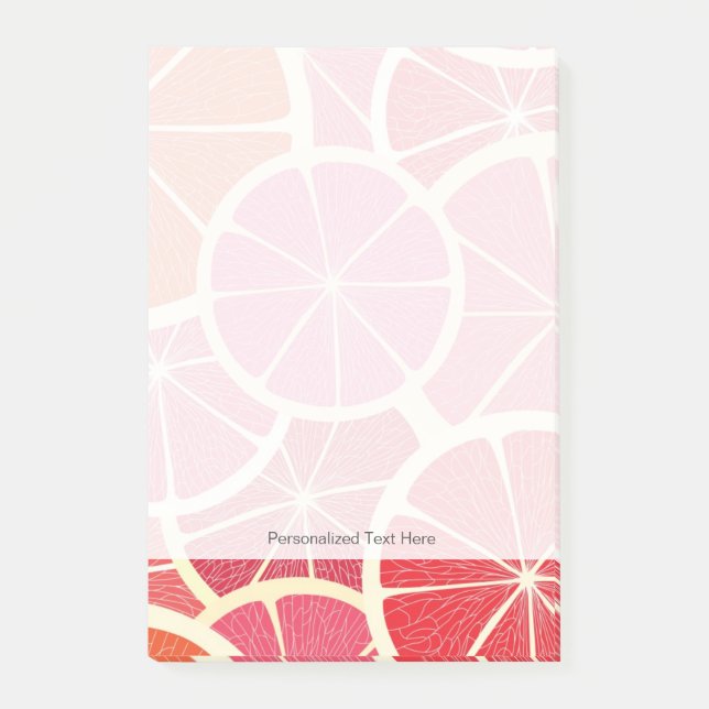Grapefruktvintagebakgrund Post-it Block (Framsida)