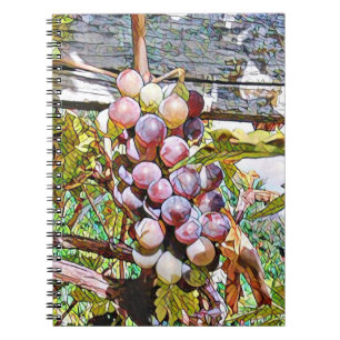 grapes. anteckningsbok