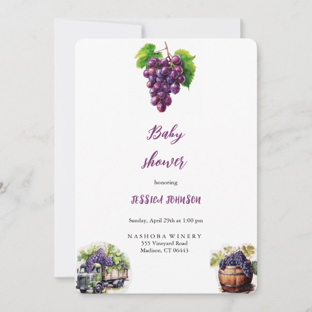 GRAPES BABYSHOWER-INBJUDANDE INBJUDNINGAR (Framsida)