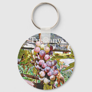 Grapes.Fruit-vitrage. Tuscany. Nyckelring