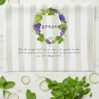 Grapes - Quran Verse Kökshandduk